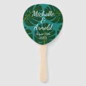 Hochzeitsfeier für den tropischen Sommer Fächer (Vorderseite)