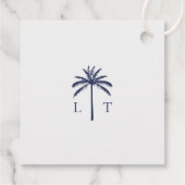 Hochzeitsfeier für den Watercolor Ocean Wave Beach Geschenkanhänger (Rückseite)