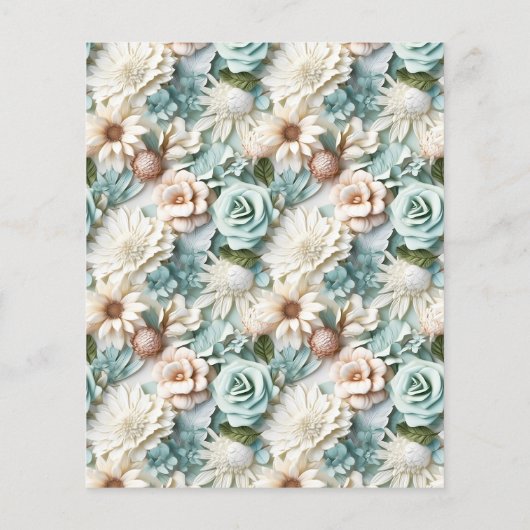 Hochzeitsfeier für dustig-weiße Blüten (Rückseite)