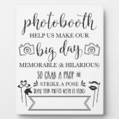 Hochzeitsfeier für Fotobooth Hashtag - Schilder 8x Fotoplatte (Vorderseite)