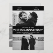 Hochzeitsfeier für fotogene Filmposter Einladung (Vorne/Hinten)