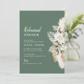 Hochzeitsfeier für Grünpflanzen Einladung (Stehend Vorderseite)