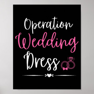 Hochzeitsfeier für Hochzeitskleid-Junggeselinnen-A Poster