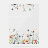 Hochzeitsfeier für lebendige Wildblumen Acrylschild (Vorderseite)