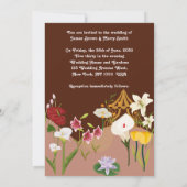 Hochzeitsfeier für RiesenBlume Einladung (Rückseite)