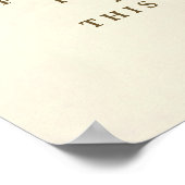 Hochzeitsfeier für rote Rosen ohne Stecker Poster (Ecke)