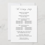 Hochzeitsfeier für Rote und Orange Einladung (Rückseite)