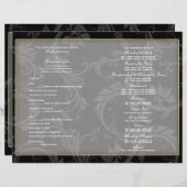 Hochzeitsfeier für Schwarz-weißes Gold (Vorne/Hinten)