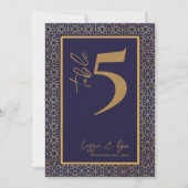 Hochzeitsfeier für Seestreitkräfte und Goldene Des Dankeskarte (Vorderseite)