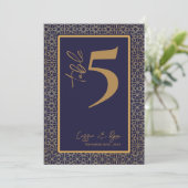 Hochzeitsfeier für Seestreitkräfte und Goldene Des Dankeskarte (Stehend Vorderseite)