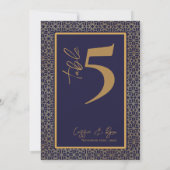 Hochzeitsfeier für Seestreitkräfte und Goldene Des Dankeskarte (Rückseite)