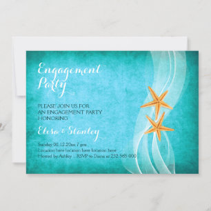 Hochzeitsfeier für Strandpaare Einladung