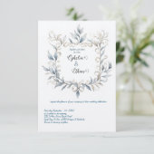 Hochzeitsfeier für Wasserfarben Einladung (Stehend Vorderseite)