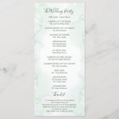 Hochzeitsfeier für Wasserfarben Programm (Rückseite)