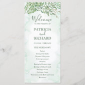 Hochzeitsfeier für Wasserfarben Programm (Vorderseite)