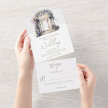 Hochzeitsfeier für Wasserfarben Rsvp