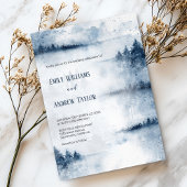Hochzeitsfeier für Wasserfarbennebel Einladung