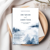 Hochzeitsfeier für Wasserfarbennebel Einladung