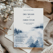 Hochzeitsfeier für Wasserfarbennebel Einladung