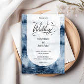 Hochzeitsfeier für Wasserfarbennebel Einladung