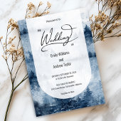 Hochzeitsfeier für Wasserfarbennebel Einladung