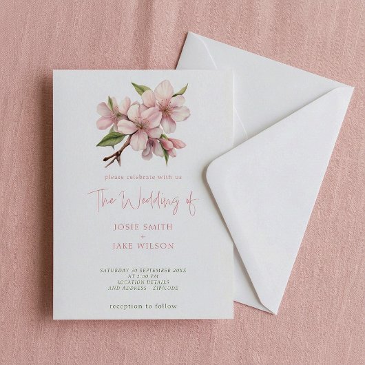 Hochzeitsfeier für Weichkirsche Einladung