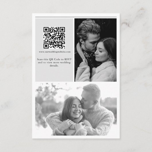 Hochzeitsfeier für Zeitungen - Schwarz-Weiß-Foto Begleitkarte (Rückseite)