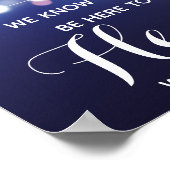 Hochzeitsfeier/Gedenkfeier Poster (Ecke)