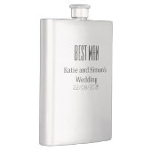 Hochzeitsfeier Geschenk Trauzeuge Hip Flask Flachmann (Rechts)
