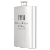 Hochzeitsfeier Geschenk Trauzeuge Hip Flask Flachmann (Links)