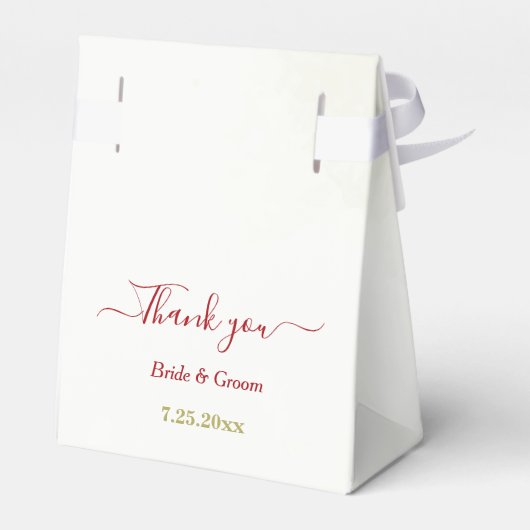 Hochzeitsfeier Geschenkschachtel (Rückseite)