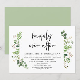 Hochzeitsfeier, glücklich immer nach dem Abendesse Einladung