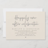 Hochzeitsfeier, glücklich immer nach Feier Einladung (Vorderseite)