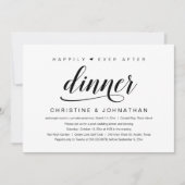 Hochzeitsfeier, glücklicherweise immer nach dem Ab Einladung (Vorderseite)