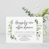 Hochzeitsfeier, glücklicherweise immer nach dem Ab Einladung (Stehend Vorderseite)