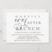 Hochzeitsfeier, glücklicherweise immer nach dem Br Einladung (Vorderseite)