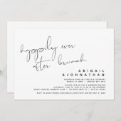 Hochzeitsfeier, glücklicherweise immer nach dem Br Einladung (Vorne/Hinten)