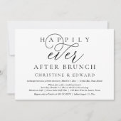 Hochzeitsfeier, glücklicherweise immer nach dem Br Einladung (Vorderseite)