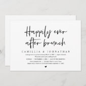 Hochzeitsfeier, glücklicherweise immer nach dem Br Einladung (Vorne/Hinten)