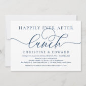 Hochzeitsfeier, glücklicherweise immer nach dem Mi Einladung (Vorderseite)