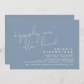 Hochzeitsfeier, glücklicherweise immer nach dem Mi Einladung (Vorne/Hinten)