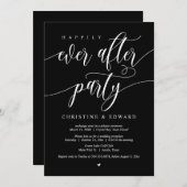 Hochzeitsfeier, glücklicherweise immer nach dem Pa Einladung (Vorne/Hinten)