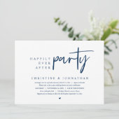 Hochzeitsfeier, glücklicherweise immer nach dem Pa Einladung (Stehend Vorderseite)