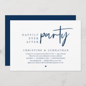 Hochzeitsfeier, glücklicherweise immer nach dem Pa Einladung (Vorne/Hinten)