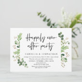 Hochzeitsfeier, glücklicherweise immer nach dem Pa Einladung (Stehend Vorderseite)