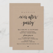Hochzeitsfeier, glücklicherweise immer nach dem Pa Einladung (Vorne/Hinten)