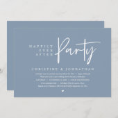 Hochzeitsfeier, glücklicherweise immer nach dem Pa Einladung (Vorne/Hinten)