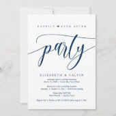 Hochzeitsfeier, glücklicherweise immer nach dem Pa Einladung (Vorderseite)