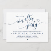 Hochzeitsfeier, glücklicherweise immer nach dem Pa Einladung (Vorderseite)