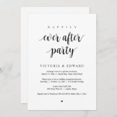 Hochzeitsfeier, glücklicherweise immer nach dem Pa Einladung (Vorne/Hinten)